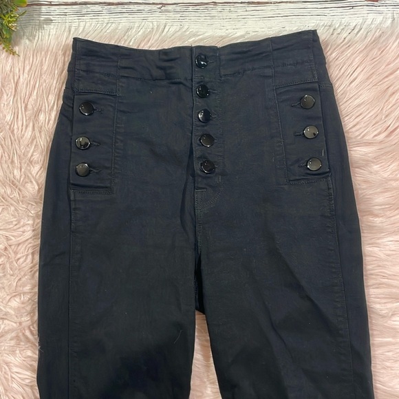 J Brand Natasha Sky Skinny High Rise Jeans in Seriously Black - Picture 7 of 13